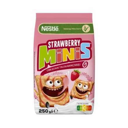 Сухий сніданок 250 г Strawberry Minis зі смаком полуниці м/уп