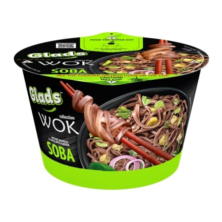 Локшина 95 г Glads швидкого приготування WOK з соусом зі смаком 
