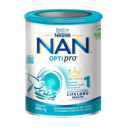 Молочна суміш 0,8 кг NAN 1 OPTIPRO з 5 олігосахаридами та L. Reuteri з/б