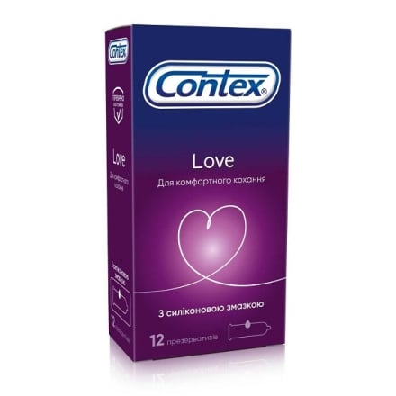 Презервативи 12 шт Contex Love класичні № 12 к/уп