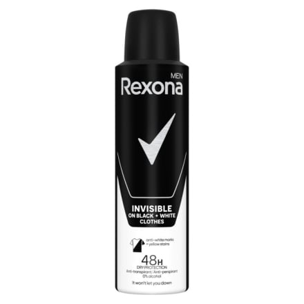 Дезодорант 150 мл Rexona Men (Невидимий на чорному та білому/Морський бриз)
