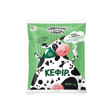 Купить Кефір 400 г Щоденний збір 2,5% п/е(П) в АТБ Market