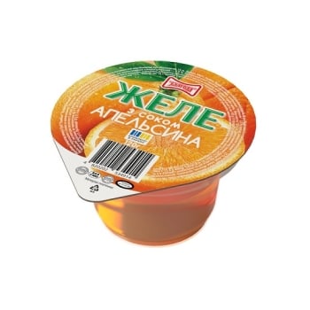 Купити Желе фруктове 120 г Злагода Апельсин з соком п/стакан у АТБ Market