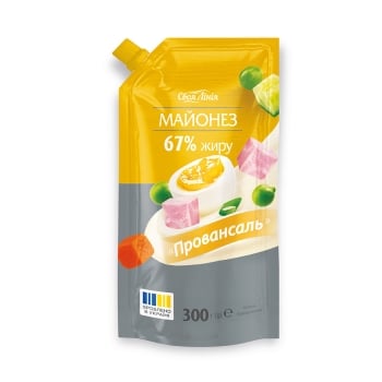 Купить Майонез 300 г Своя лінія Провансаль 67% д/пак в АТБ Market