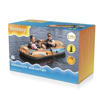 Купити Човeн надувний Bestway Kondor 3000 246х122 cм з вecлами, аpт. 61145 у АТБ Market