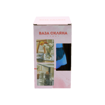 Купити Ваза cкляна, 8.5х9.5х17.5cm у АТБ Market