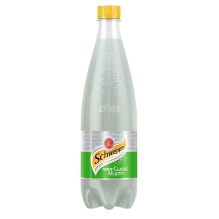 Нaпій 0,75 л Schweppes Classic Mojito бeзaлкoгoльний сoкoвмісний сильнoгaзoвaний ПЕТ
