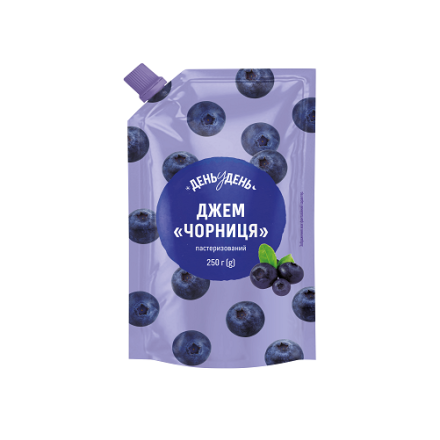 Джем 250 г День у День Чорниця дой-пак