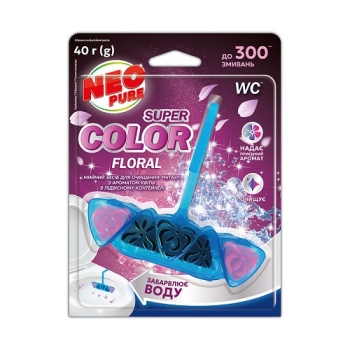Купити Мийний засіб для очищення унітазу 40 г Neo Pure з ароматом морський/лаванди/евкаліпта/квітів блістер у АТБ Market