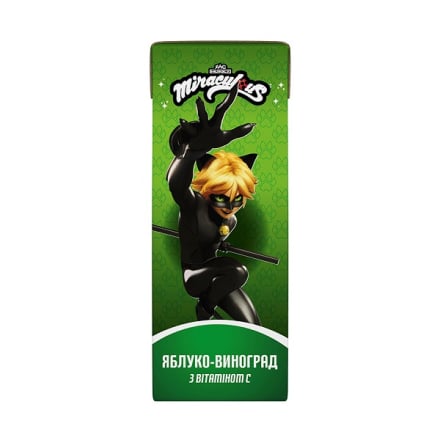 Нектар 200 мл Miraculous Яблукo-Винoгpaд тeтpa-пaк