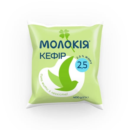 Кефір 400г Молокія 2,5%