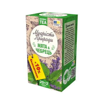 Купити Чай трав'яний (20ф/п х 1,5г) Поліський чай Мудрість Природи М'ята i Чебрець у АТБ Market