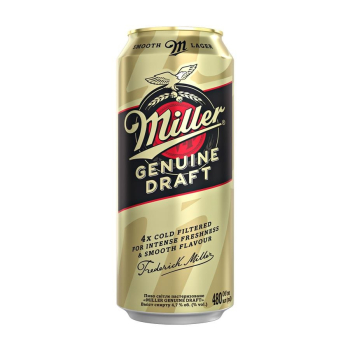 Купити Пиво 0,48 л Miller Genuine Draft світле пастеризоване ж/б у АТБ Market