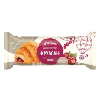 Купить Круасан 65г День у День з начинкою зі смаком вишні п/ет в АТБ Market