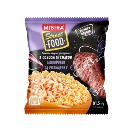 Вермишель Мивина быстрого приготовления со вкусом говядины и розмарина 81,5г