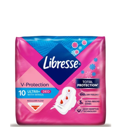 Прокладки гігієнічні 10 шт Libresse Ultra Normal soft deo м/уп