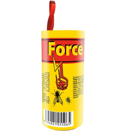 Липка стрічка від мух 1 шт Force к/уп