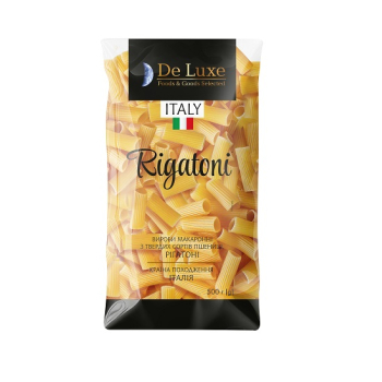 Купить Мак.вир. 0,5кг De Luxe Foods&Goods Selected Рігатоні м/уп в АТБ Market