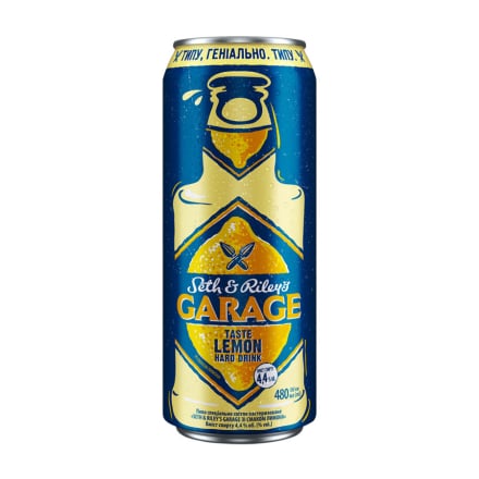 Пивo 0,48 л Seth & Riley's GARAGE зі смaкoм лимoнa 4,4% ж/б