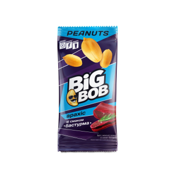Купити Арахіс 60 г Big bob смажений солоний зі смаком Бастурма м/уп у АТБ Market