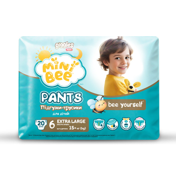Купити Підгузники-трусики 20 шт Своя Лінія Mini Bee EXTRA LARGE 6 м/уп у АТБ Market