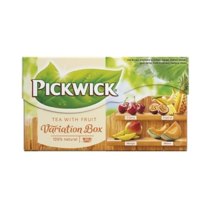 Чай(20ф/п*1,5г) Pickwick чорний набір фруктових чаїв/Суміш травяна(20ф/п*1,9г) фруктовий набір к/уп