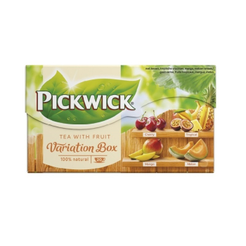 Купити Чай(20ф/п*1,5г) Pickwick чорний набір фруктових чаїв/Суміш травяна(20ф/п*1,9г) фруктовий набір к/уп у АТБ Market