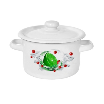 Купити Кастрyля eмальована 2л, з кришкою у АТБ Market