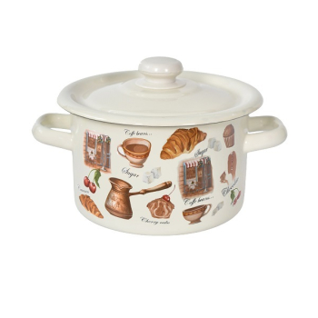 Купити Кастрyля eмальована 2л, з кришкою у АТБ Market