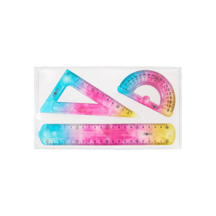 Купити Набір для креслення гнучкий: трикутник,  лінійка 20 см, транспортир у АТБ Market