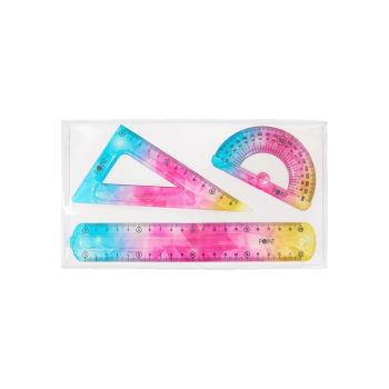 Купити Набір для креслення гнучкий: трикутник,  лінійка 20 см, транспортир у АТБ Market