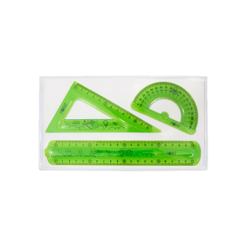 Купити Набір для креслення гнучкий: трикутник,  лінійка 20 см, транспортир у АТБ Market