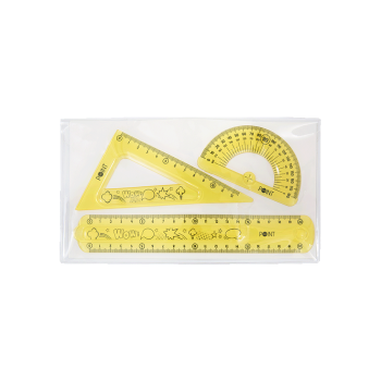 Купити Набір для креслення гнучкий: трикутник,  лінійка 20 см, транспортир у АТБ Market