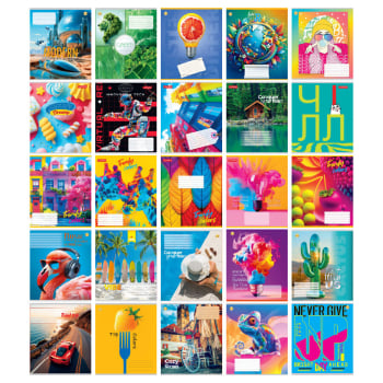 Купити Зошит 36 аркушів лінія/клітина з кольоровою обкладинкою, з різними спецефектами, в асортименті у АТБ Market