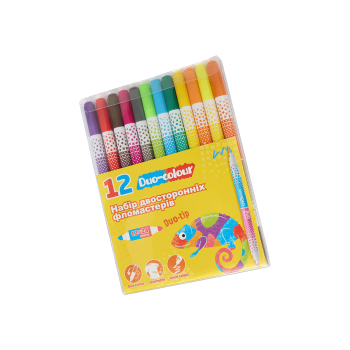 Купити Набір двосторонніх фломастерів 12 шт., арт. KR972435 у АТБ Market