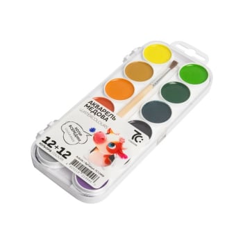Купити Фарби акварельні, 24 кольори, з пензликом, арт.rdg у АТБ Market