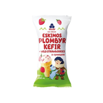 Купить Морозиво 80 г Рудь Eskimos пломбір-кефір з суницею ваф.стак. п/ет в АТБ Market