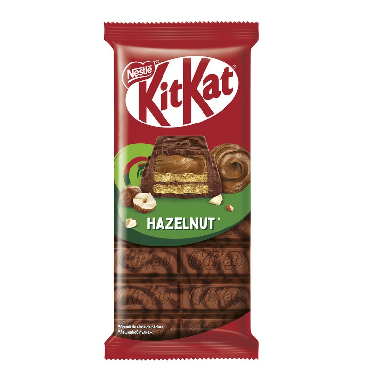 ➤ Шоколад 99 г Kitkat молочний та чорний, з вафлею та начинкою, з
