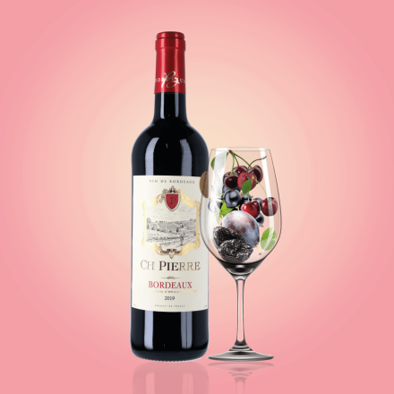 Купити Вино 0,75 л CH PIERRE Бордо червоне сухе 13% об скл/пл Франція у АТБ Market