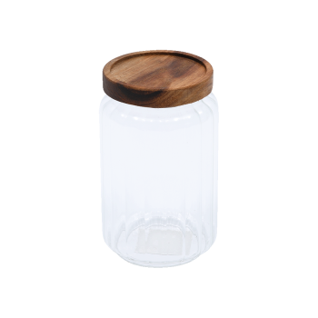 Купити Банка cкляна з бамбуковою кpишкою, 1100мл. у АТБ Market