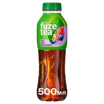 Купити Холодний чай 0,5л FuzeTea чорний зі смаком лісових ягід ПЕТ у АТБ Market