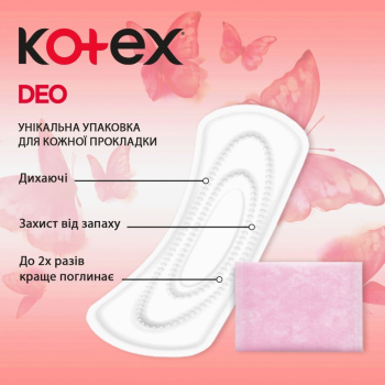 Купити Прокладки щоденні 46шт Kotex Super DEO у АТБ Market