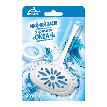 Купить Моющее средство для очистки унитаза Розумный Выбор в ассортименте Океан/Лимон/Цветы сирени 40г в АТБ Market