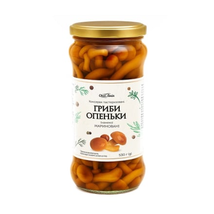 Гриби 0,53 кг Своя Лінія Опеньки мариновані
