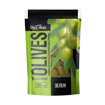 Купить Оливки зеленые 185гСвоя Лінія в АТБ Market